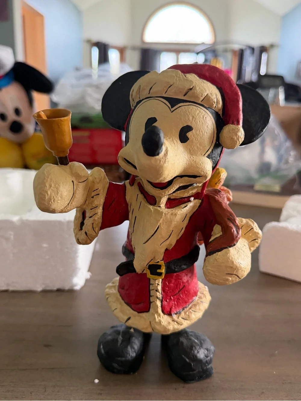 Disney Poliwoggs Santa Mickey Mouse Christmas Figurine David Critchfield w/ Box